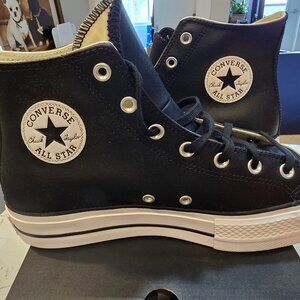 Converse Chuck Taylor All Star Lift High Black/White Mens 10 Womens 11.5 56175C